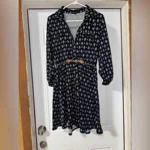 Women's dress, blue.